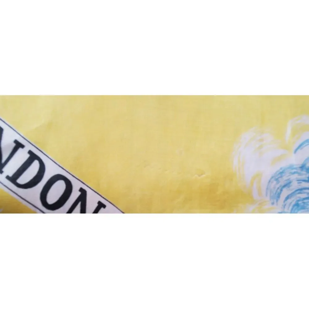 Vintage London Scarf Buckingham Trafalgar Parliament Cathedral Westminster Abbey